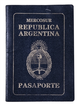 1996 Diego Maradonas Personal Argentina Passport 